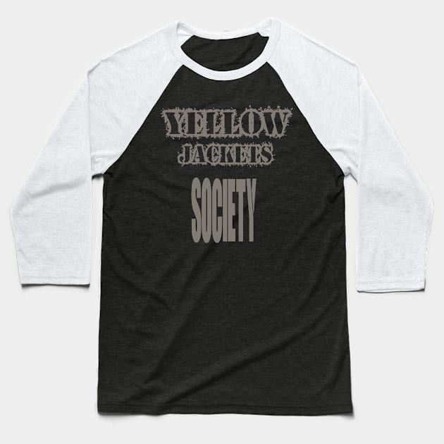 Yellow jackets Society Baseball T-Shirt by Egy Zero